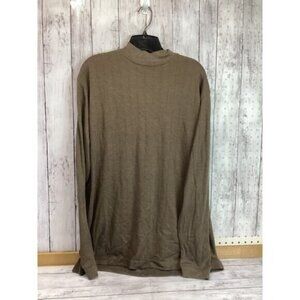 GOTH Y2K INDIE NORMCORE GORPCORE FISHERMAN Architect Mens Brown Mock Neck XL